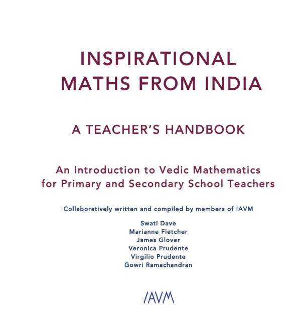 INSPIRATIONAL MATHS FROM INDIA  A TEACHER'S HANDBOOK